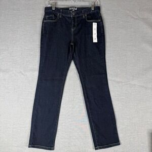 Cat & Jack Girls Skinny Jeans  Size 12P‎ Dark Wash Denim